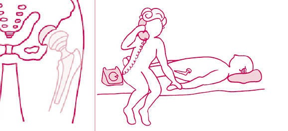 Do not try to stand up or walk with a dislocated hip. Do not try to stand up or walk with a dislocated hip.