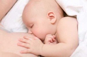 Breastfeeding side lying position