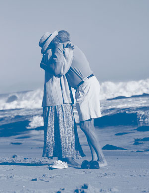 Couple supporting each other
