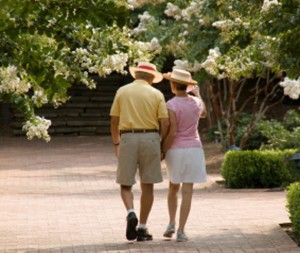 Couple walking