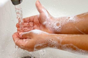 Proper hand washing technique