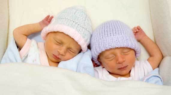 Twin girl preemies